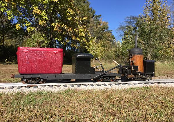 A small locomotive - 'The Crab' - The first locomotive out of the Neidrauer Shops