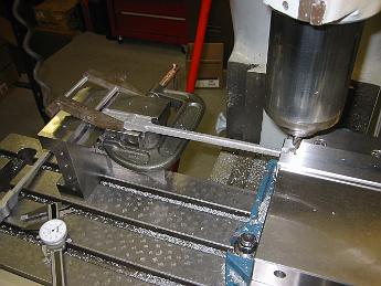 ValveMotion26Nov08 004 To machine the Radius Rod, we start at the valve end and machine a flat for a reference surface.