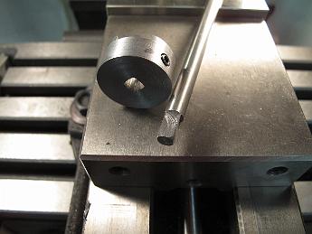 IMG_4327 14-May-2012 Using a square collet holder, I've machined four flats on the 1/4