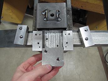 IMG_5439 22-Feb-2014 Tender rear bumper modifications: spacer blocks for the coupler pocket.
