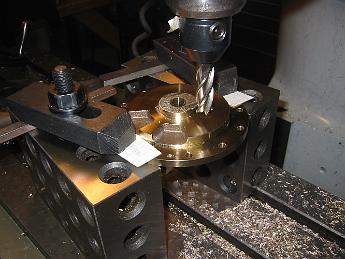 MikadoCoversCompletion15Nov06 007 15-Nov-06 Last step in finishing the rear Piston covers; machining the boss off.